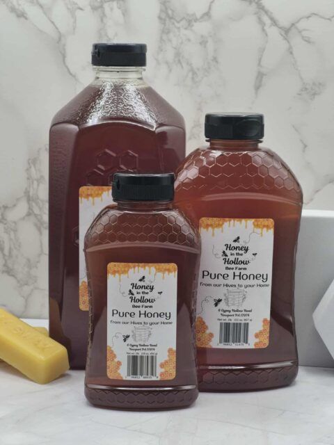 light honey in 1,2 and 5 pound sizes