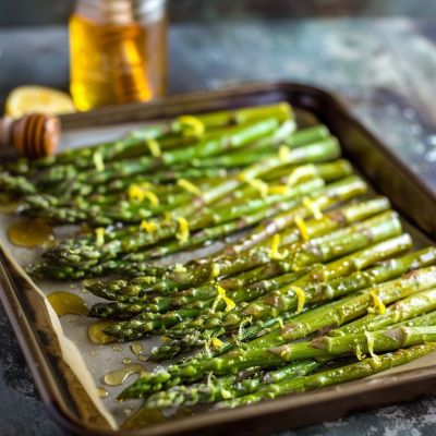 Lemon Honey Roasted Asparagus