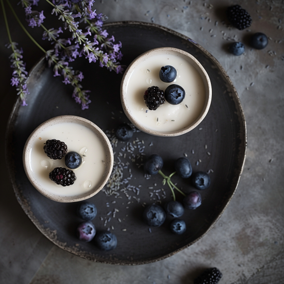 Honey-Lavender Panna Cotta