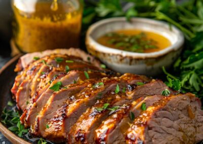 Honey Mustard Glazed Pork Tenderloin