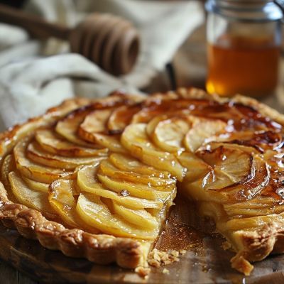 Smoked Honey Apple Tart