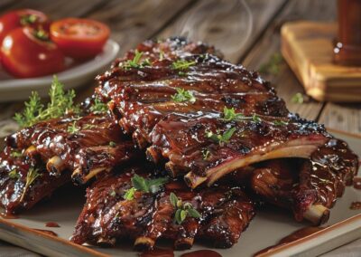 Smoked Honey BBQ Pork Ribs