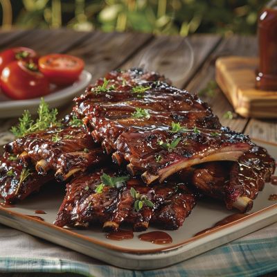 Smoked Honey BBQ Pork Ribs