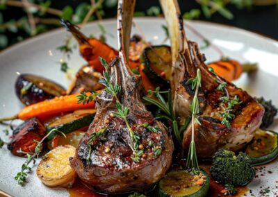 Smoked Honey and Thyme Lamb Chops