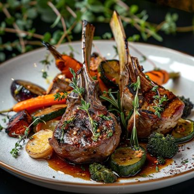 Smoked Honey and Thyme Lamb Chops