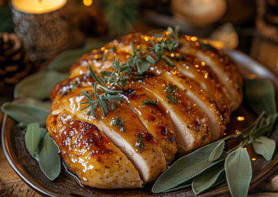 Honey-Glazed Turkey Breast with Sage