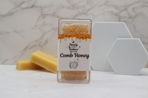 5 oz comb honey in plastic case