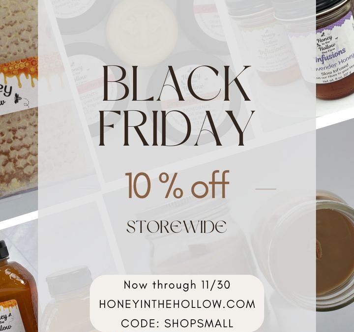 ????Now through the end of November, 10% off of our entire in-stock product line