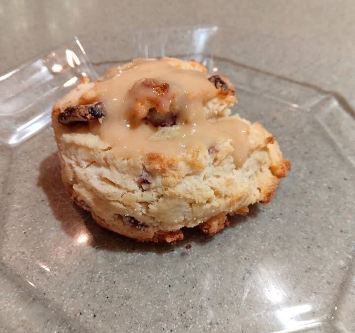 Delicious Creamed ???? Honey on a freshly baked scone