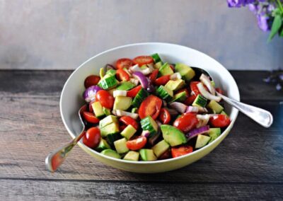 Honey Balsamic Cucumber Salad
