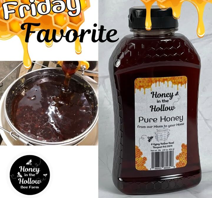 Our dark, fall honey???? is full of antioxidants and enzymes