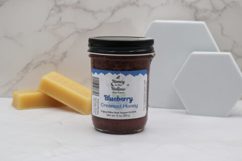 blueberry creamed honey in 9 ounce jar