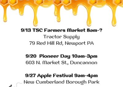 Blog 10 Samples are available at each of our events