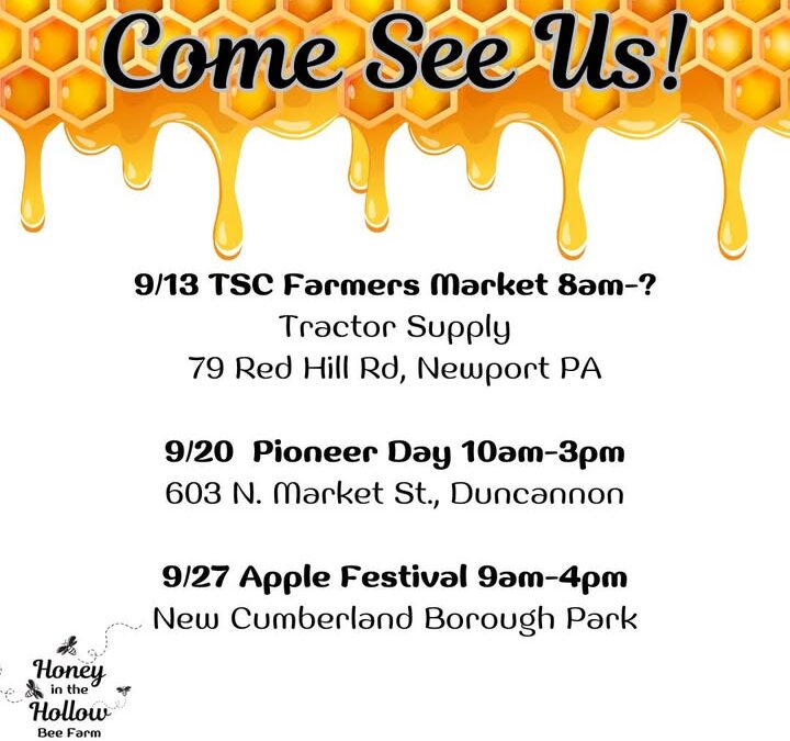 Samples are available at each of our events