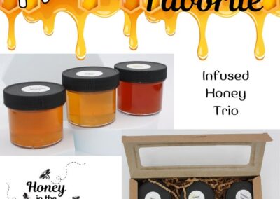 🦃Great hostess gifts, our infused honey trios, available in sweet or savory, are sure to be a hit this season