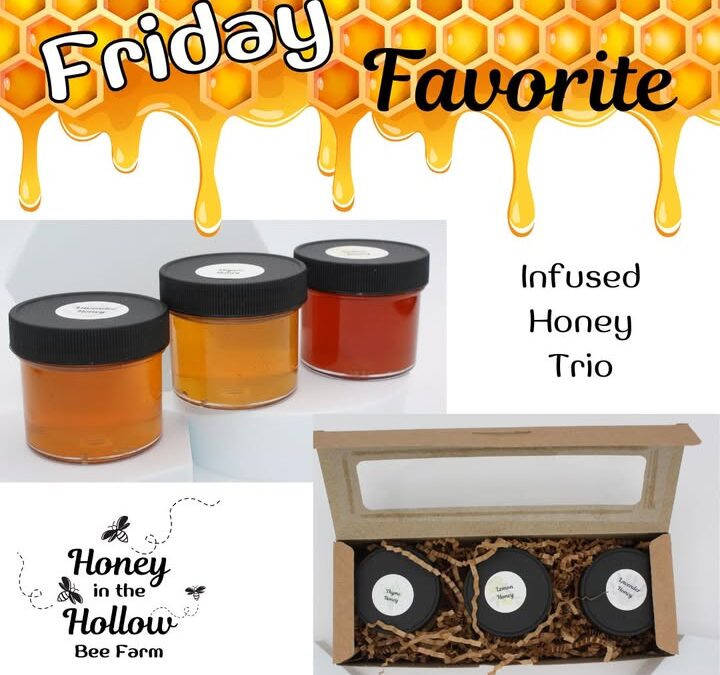 🦃Great hostess gifts, our infused honey trios, available in sweet or savory, are sure to be a hit this season