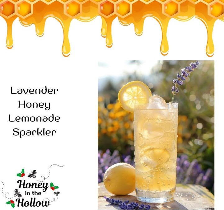 Ring in the new year with this non-alcoholic sparkling Lemonade using our Lavender infused Honey