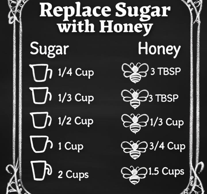 Did you know you can trade sugar for honey and still get that golden sweetness?