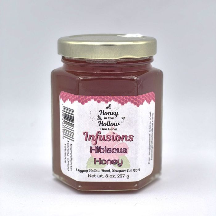 Hibiscus Infused Wildflower Honey