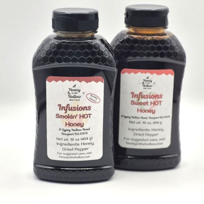 Hot Infused Wildflower Honey-Squeezable