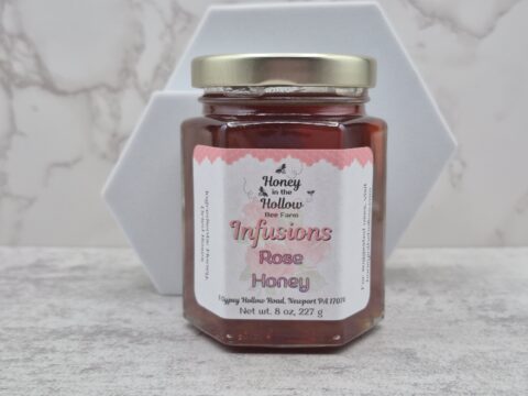 Pennsylvania Made Rose Infused Wildflower Honey | Small Batch Floral Raw Honey