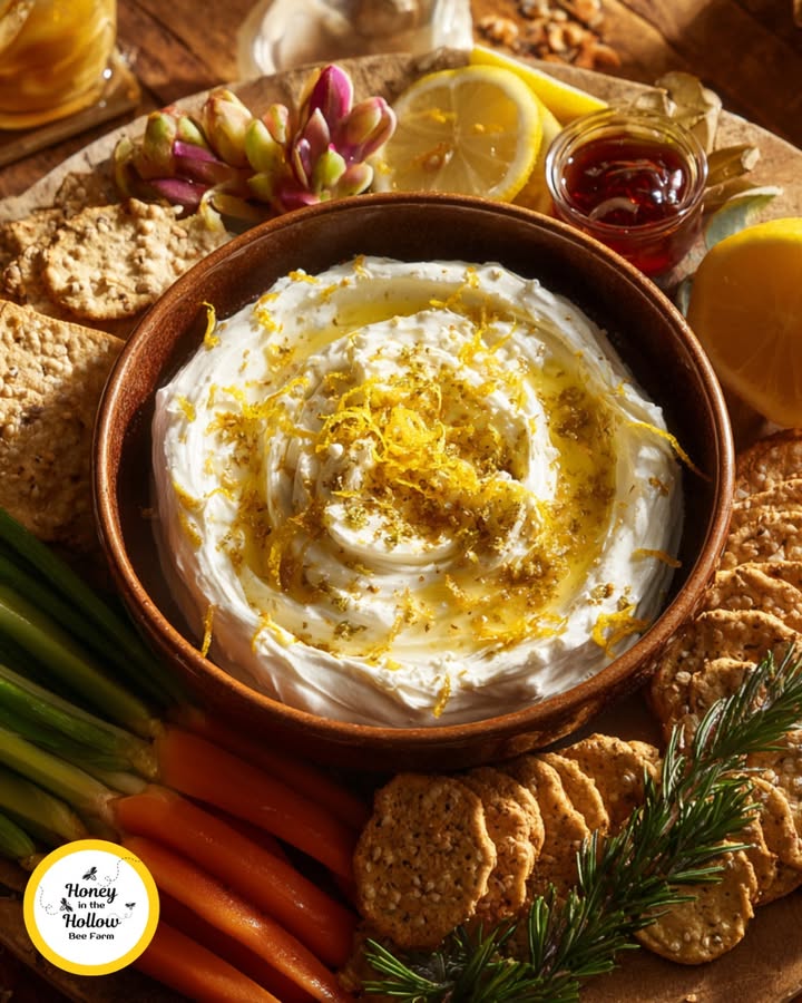 LEMON HONEY WHIPPED FETA DIP