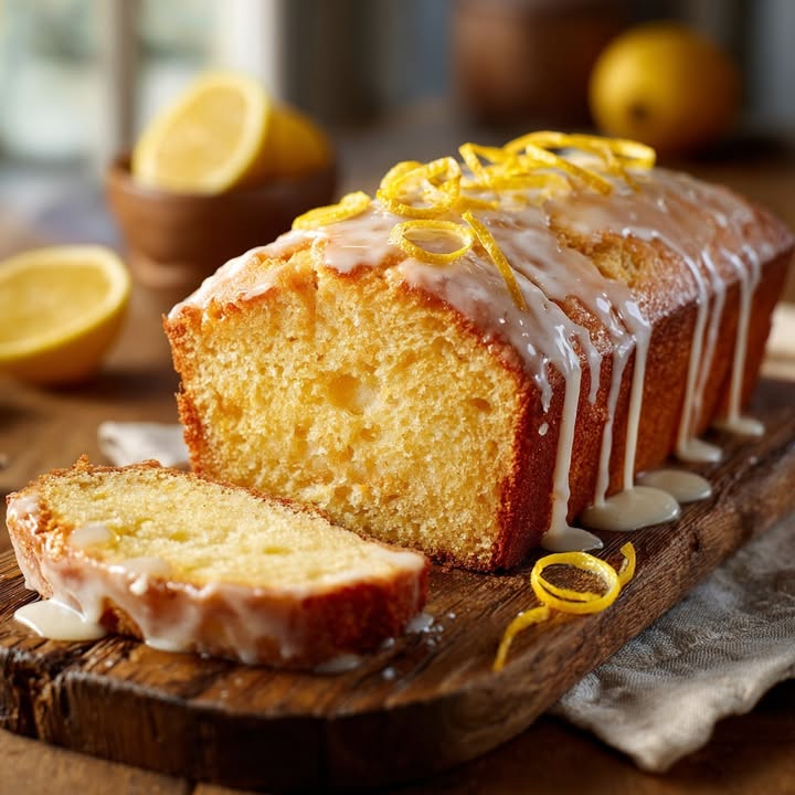 LEMON HONEY RICOTTA POUND CAKE (LOAF)