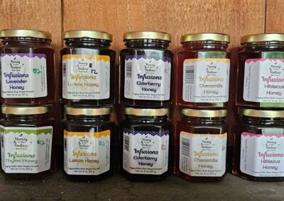 🐝We have a full line up of Infused Honey flavors now available at the Farm Stand from Honey in the Hollow Bee Farm.🐝
