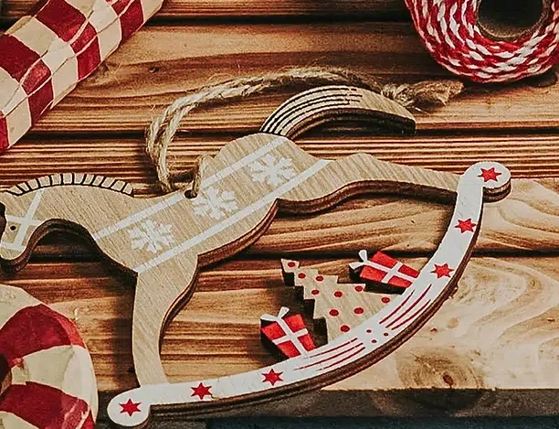 Christmas Craft Show wooden trinkets